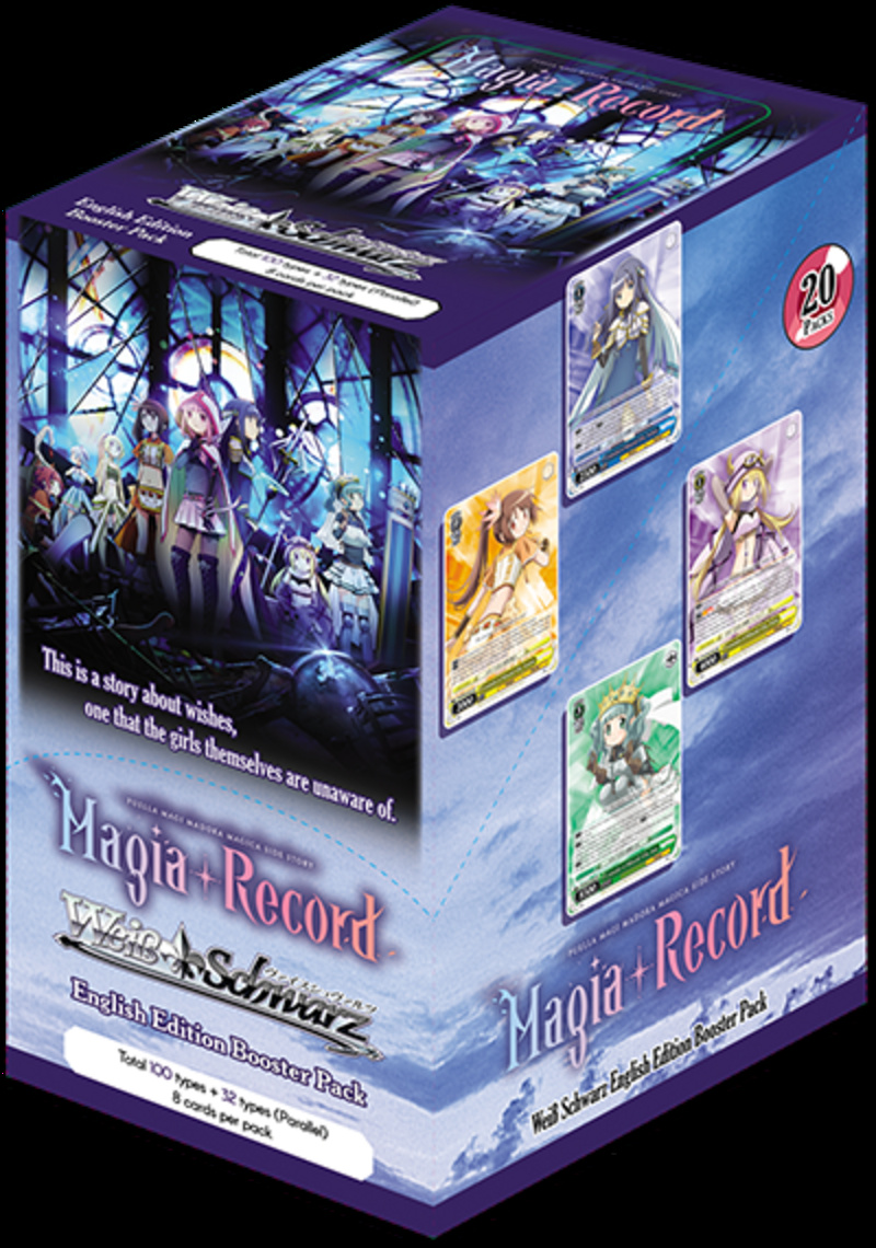 Weiss Schwarz - Magia Record Anime Version - Booster Display (20 Booster mit je 8 Karten) - Englische Version