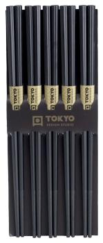 Essstäbchen-Set aus Polymer-Glasfaser - Black Edition von Tokyo Desing Studio