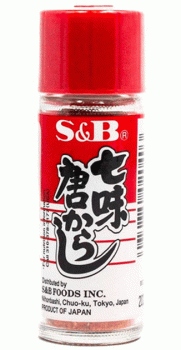 Shichimi Tougarashi - Japanisches Chilipulver mit sieben scharfen Gewürzen von S&B