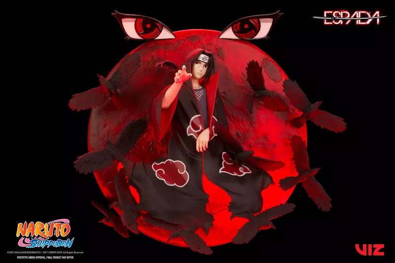 Itachi Uchiha (Tsukuyomi) - Breach Wall Art Line Statue - Espada Art