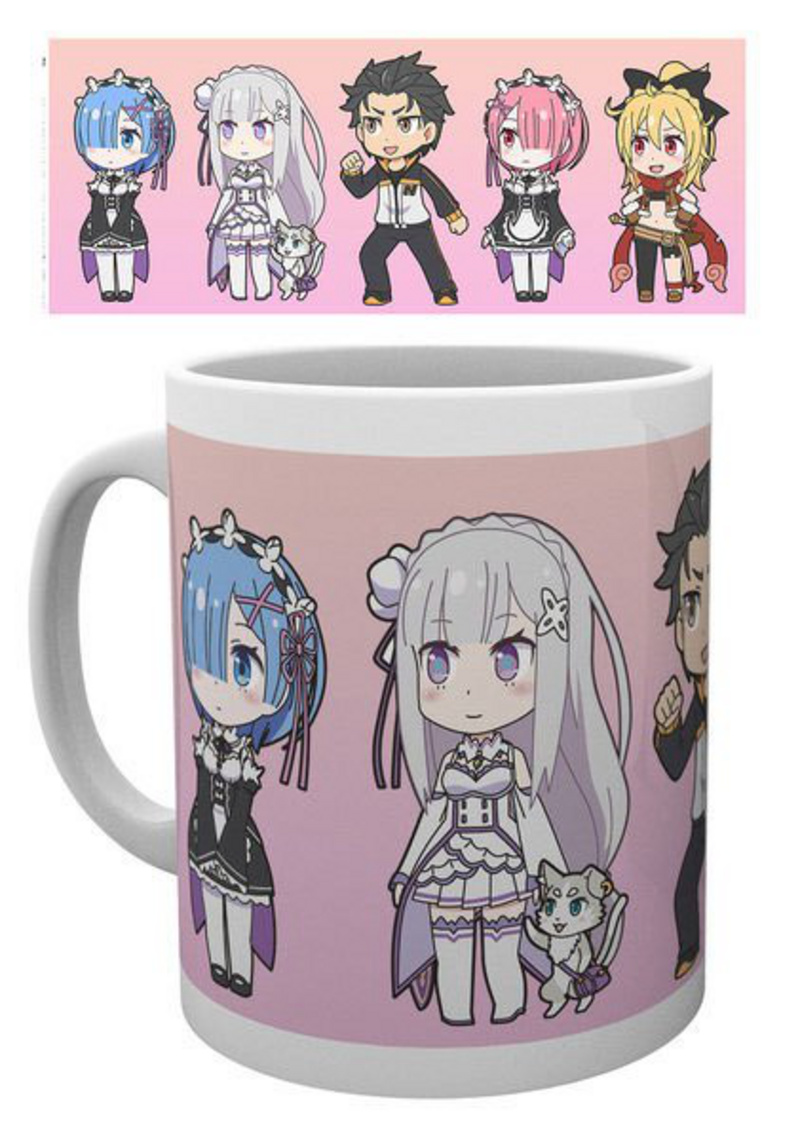 Rem, Ram, Emilia und Co - Chibi - Tasse