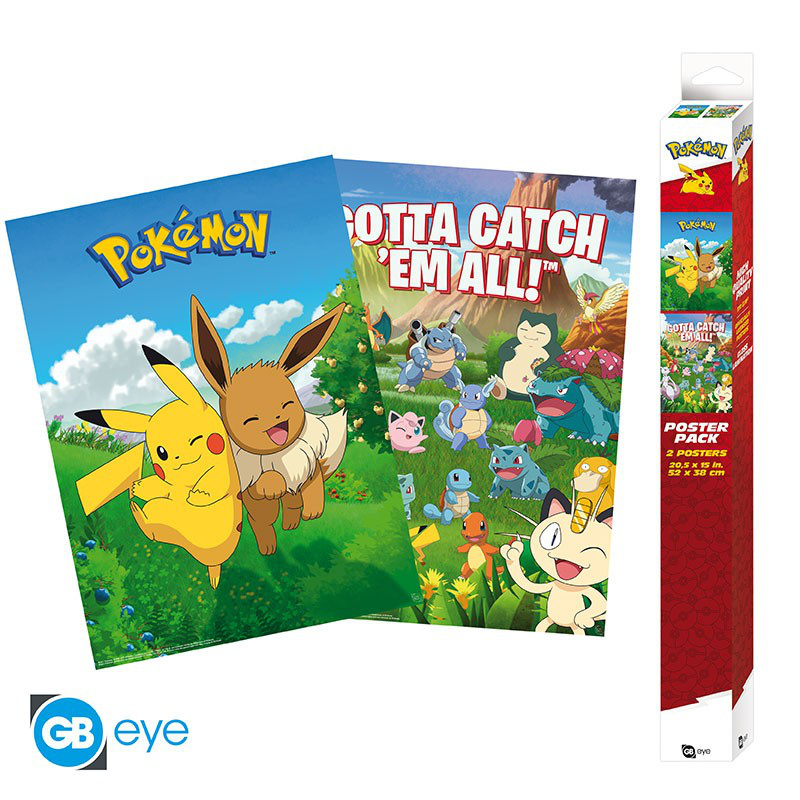 Pokémon - Chibi Poster Set - Environments - ABYStyle