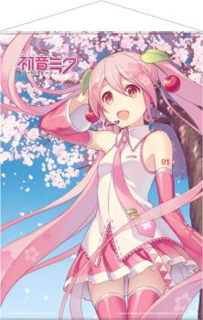 Hatsune Miku - Wall Scroll - Cherry Blossom