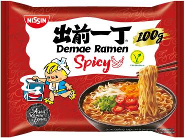 Instant-Nudeln - Demae Ramen Spicy von Nissin