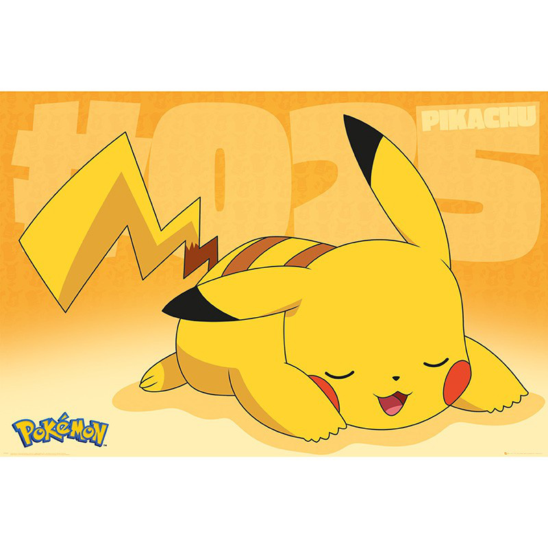 Pokemon - Pikachu schlafend - Poster (91.5x61cm) - ABYStyle