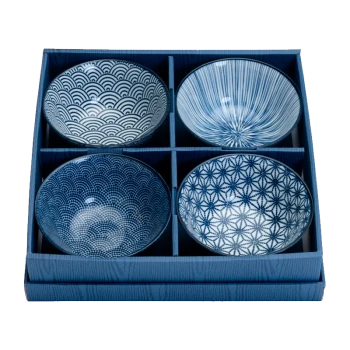 Geschenke Set Tayo Bowl | Schale in "Japan-Blau" von TOKYO Design Studio (500ml.) 