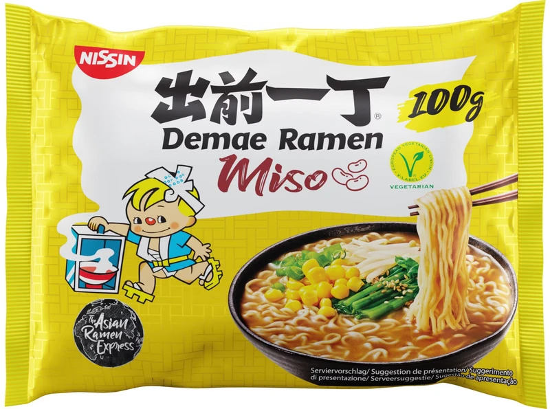 Instant-Nudeln - Demae Ramen mit Miso von Nissin