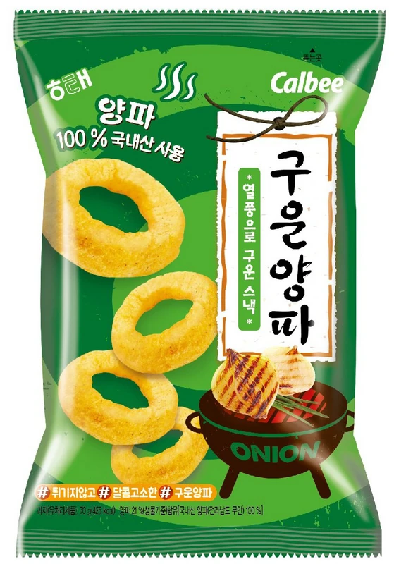 Koreanisch geröstete Zwiebelringe von Calbee HAITAI