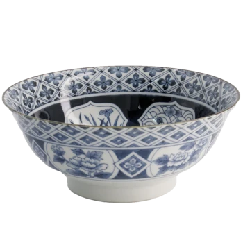 Ramen Bowl - Madori-Bishi-Botan - Blau von Tokyo Design Studio (1300ml)