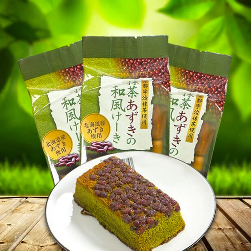 Japanischer Kuchen mit Uji-Matcha und Azuki Bohnen von maruto