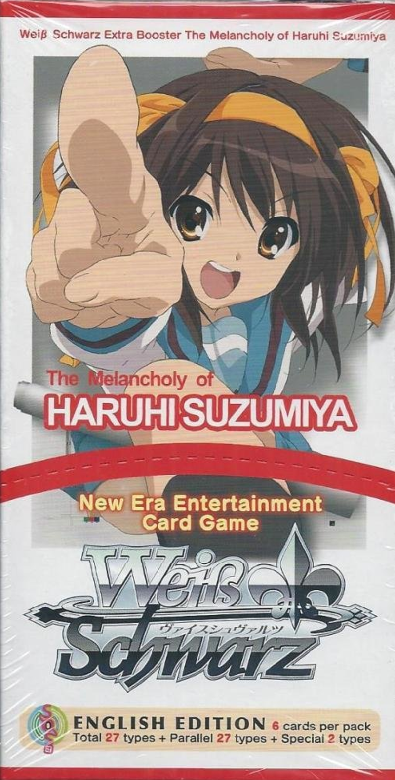 Weiss Schwarz Extra Booster Display - Die Melancholie der Haruhi Suzumiya (enthält 6 Booster mit jeweils 6 Karten) (englische Version)