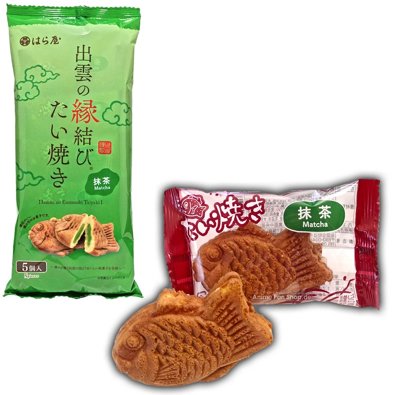 Taiyaki mit Matcha-Creme von Haraya (5er Packung)