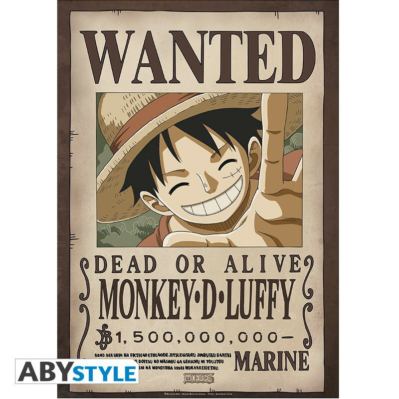 "Ruffy's Crew Wano" - One Piece - Portfolio 9 Wanted Poster (21 x 29,7 cm) - AbyStyle