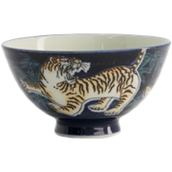 Kawaii Bowl / Schale für Reis - Bambus Tiger Blau von TOKYO Design Studio (300ml)