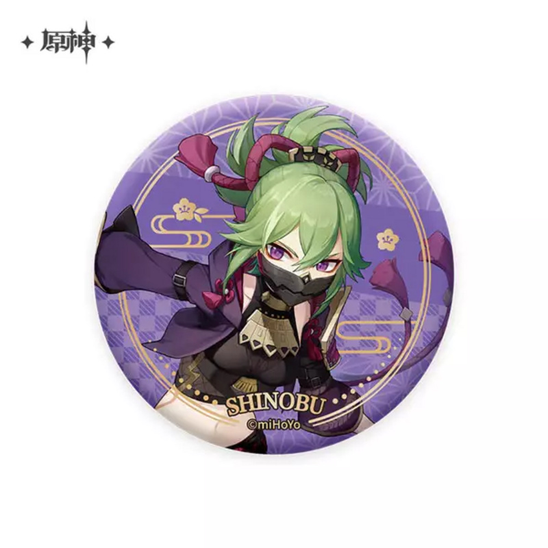 Shinobu - Genshin Impact - Inazuma Series Chara Can Badge