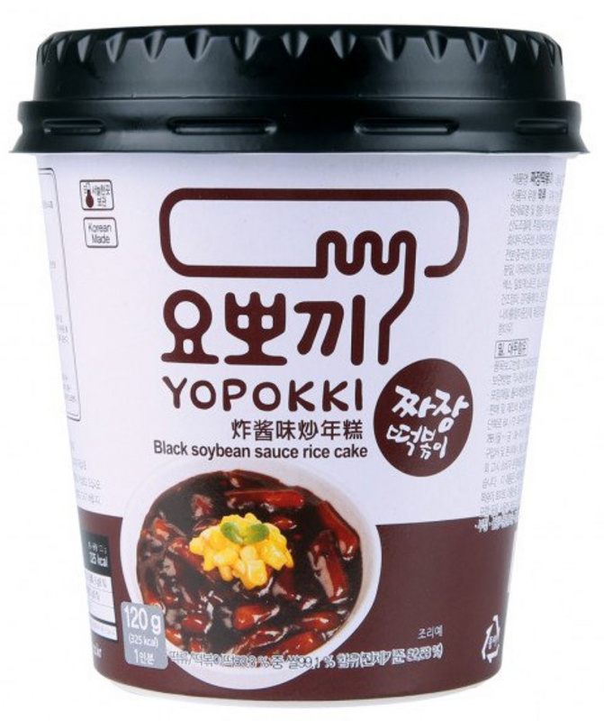 Koreanische Topokki Jjajang Cup von Yopokki