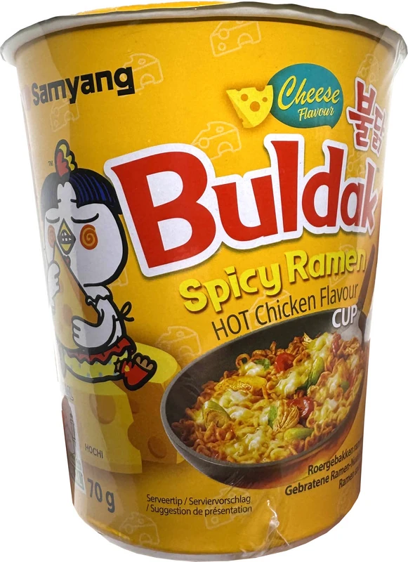 Cup-Nudeln - Hot Chicken Cheese Ramen von SamYang