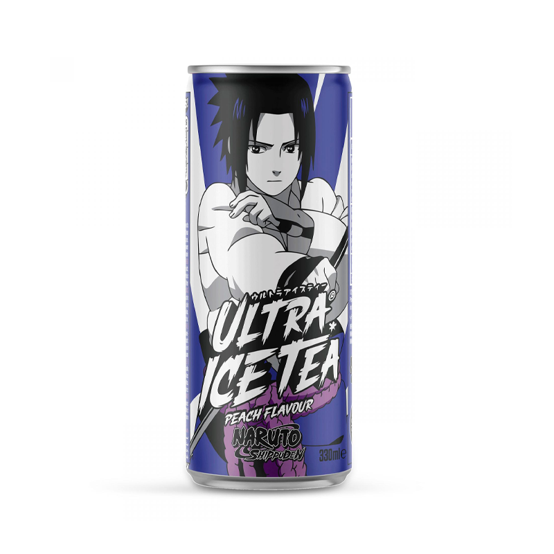 Pfirsich Tee in der Dose - [Limitierte Version] Sasuke Uchiha - Naruto Shippuden - von ULTRA ICE TEA (Inklusive 25 Cent Pfand) [EINWEG]