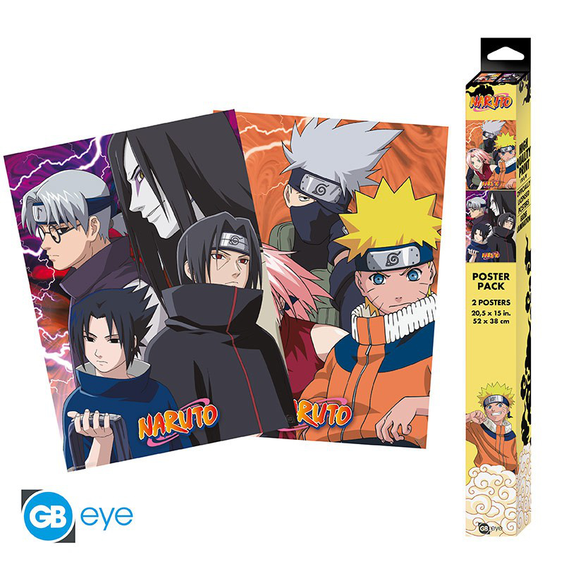Naruto - Chibi Poster Set - Konoha Ninjas & Deserters - ABYStyle