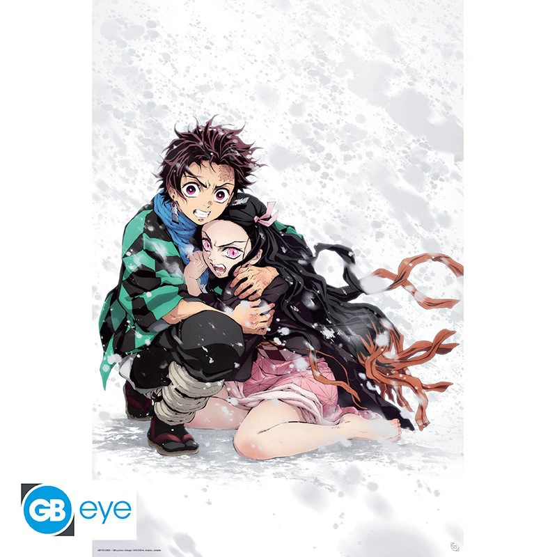 DEMON SLAYER - Tanjiro & Nezuko im Schnee - Maxi Poster von GBeye