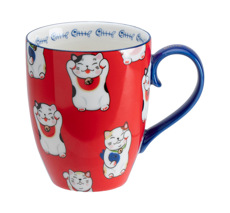 Kawaii Tasse - Japanische Winkekatze - Rote Version von Tokyo Design Studio