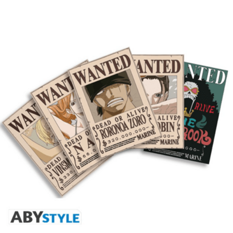 One Piece - 5 Postkarten (14,8 x 10,5 cm) - Wanted Set 2 - AbyStyle