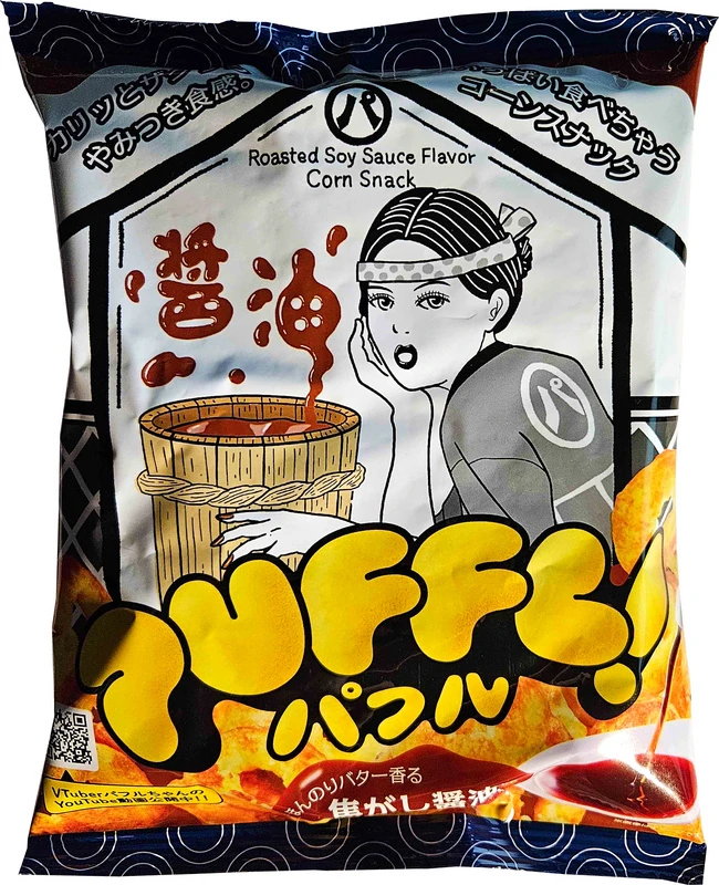 Japanischer Mais Snack mit Soja Sauce von PUFFL