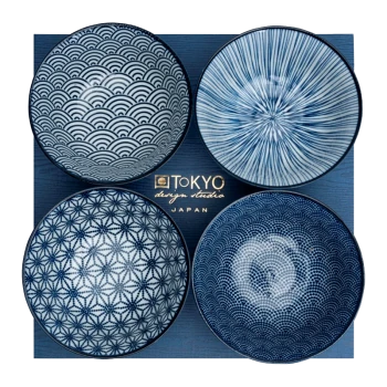 Geschenke Set Tayo Bowl | Schale in "Japan-Blau" von TOKYO Design Studio (500ml.) 