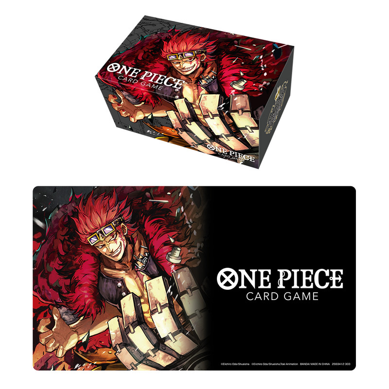 Spielmatte und Deckbox Set - Eustass "Captain" Kid- One Piece Card Game