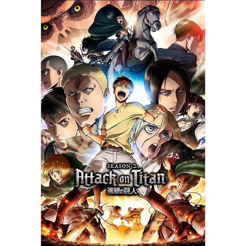 Attack on Titan - "Season 2 Key Art" - Poster (91.5 x 61 cm) - AbyStyle