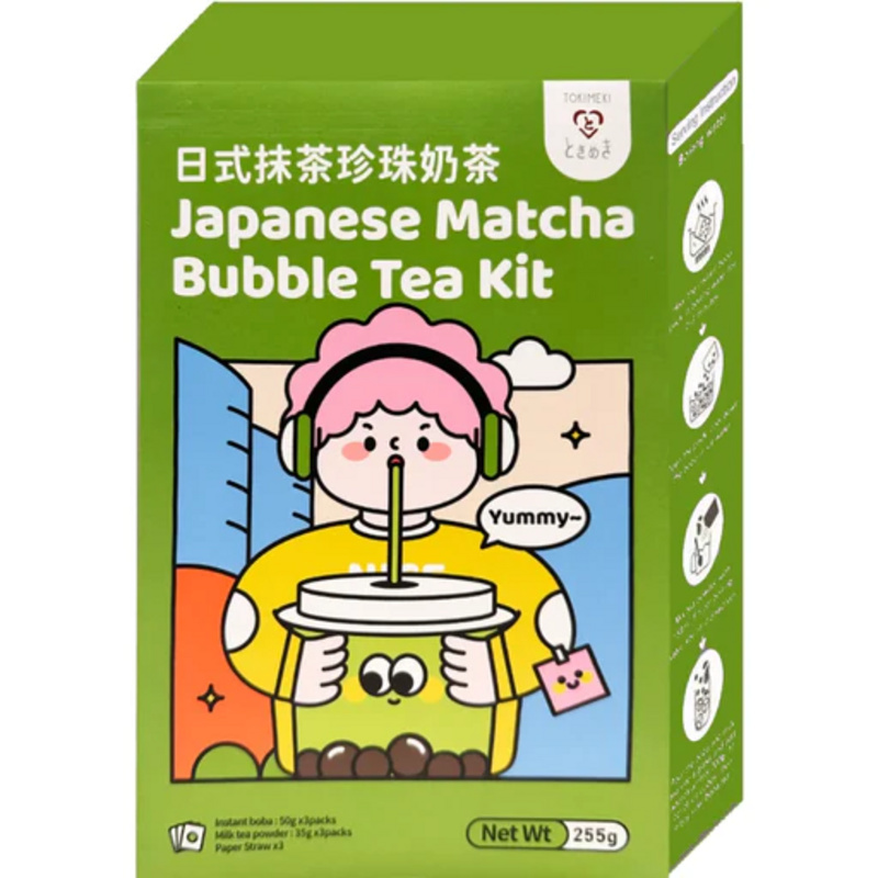 Bubble Tea Kit - Matcha - Zum Selbermachen [3 Portionen] von Tokimeki