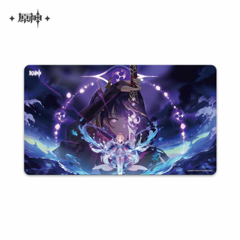 Raiden Shogun / Baal und Sangonomiya Kokomi - Mousepad /Spielmatte - Genshin Impact - miHoYo