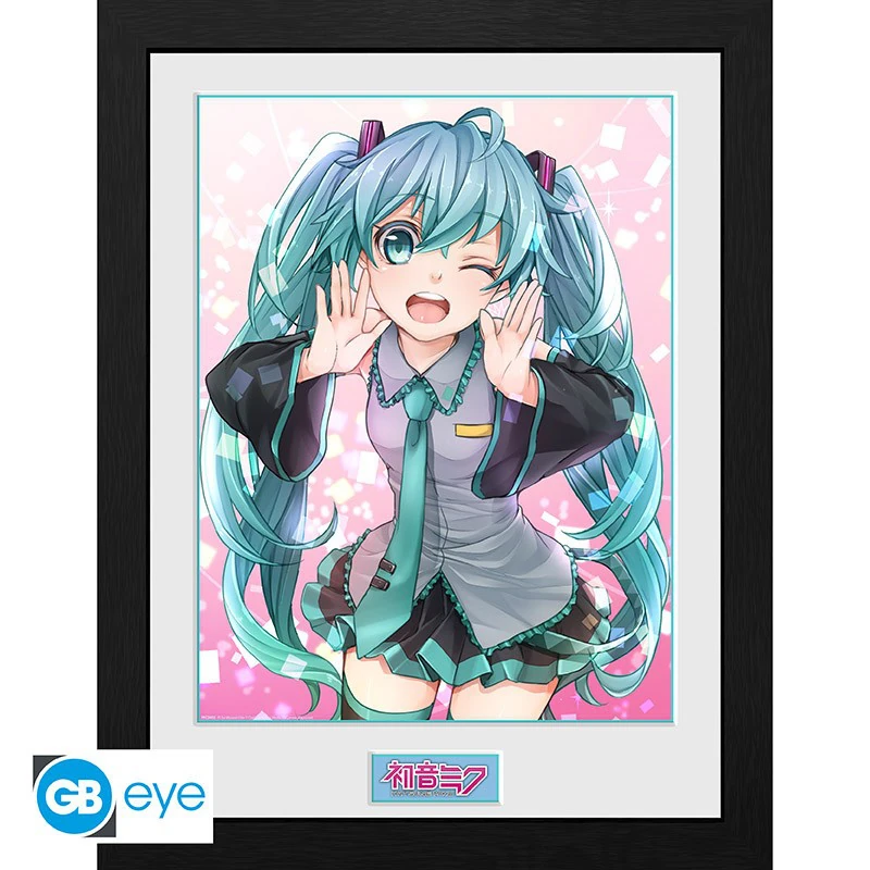 Hatsune Miku - gerahmtes Poster - Wink - ABYStyle