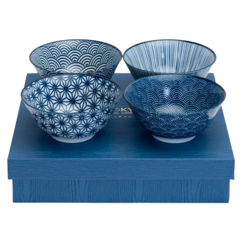 Geschenke Set Tayo Bowl | Schale in "Japan-Blau" von TOKYO Design Studio (500ml.) 