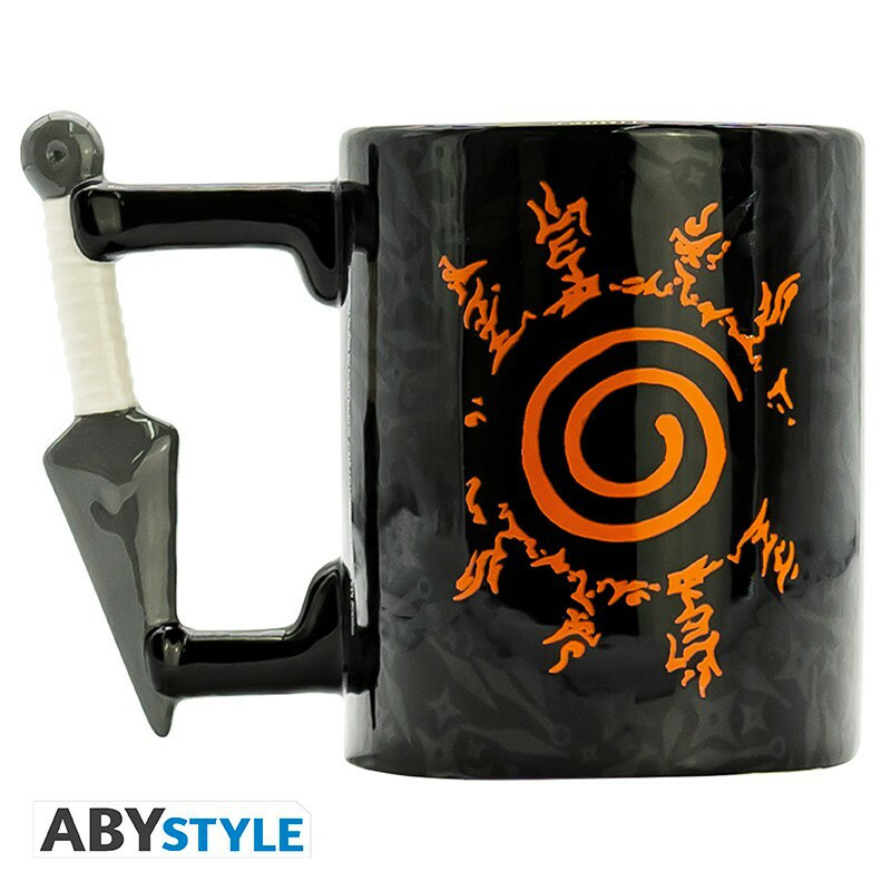 Naruto Shippuden - Hochwertiges Premium-Geschenk-Set - XL Glas + 3D Schlüsselanhänger + 3D Tasse - AbyStyle