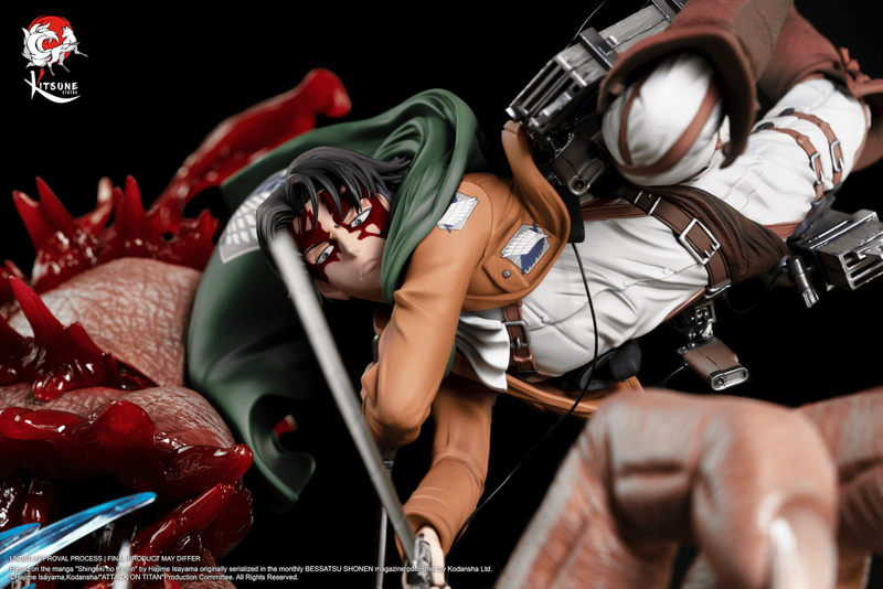 Levi Vs Beast Titan - Attack on Titan - Kitsune Statue