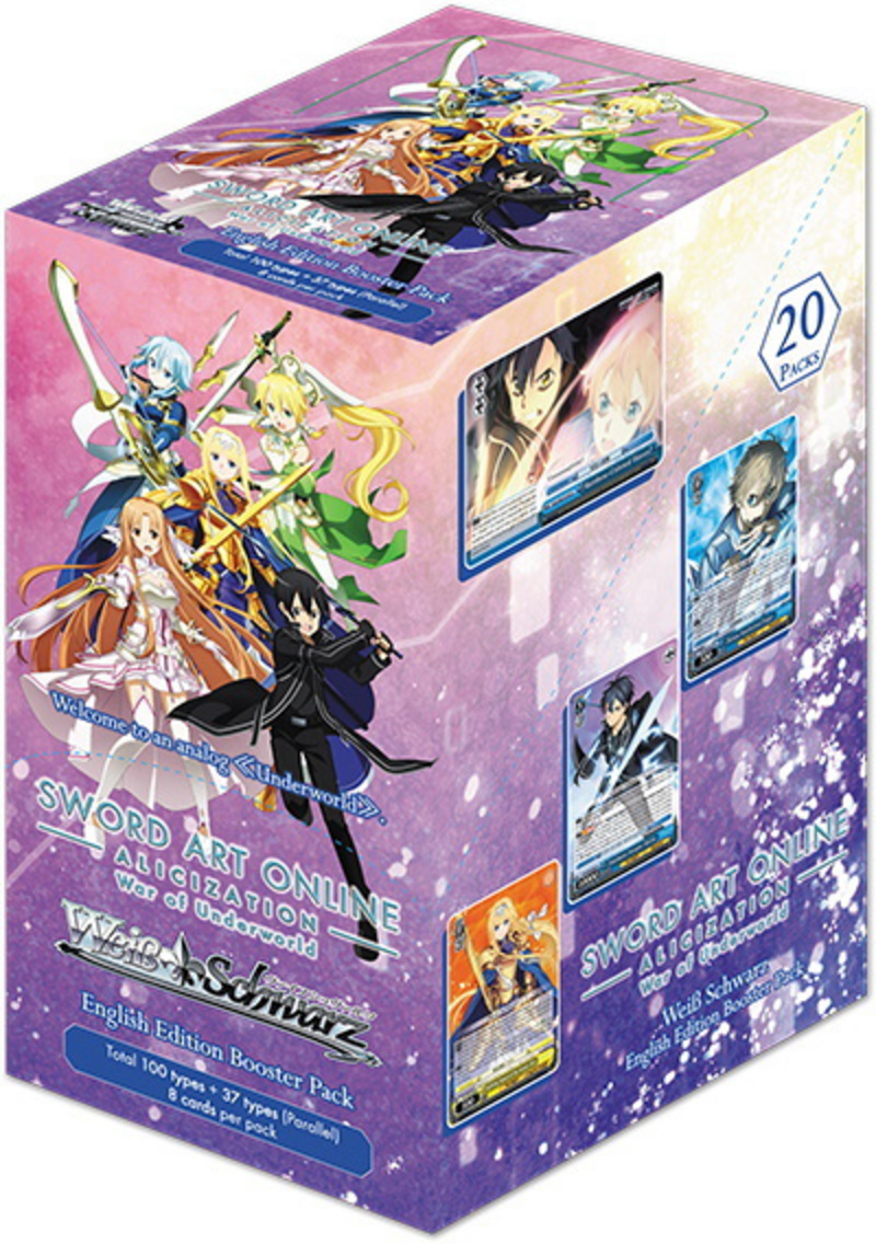 Weiß Schwarz - Sword Art Online Alicization Vol. 2 War of the Underworld - Booster Display (20 Booster mit je 8 Karten) - Englische Version