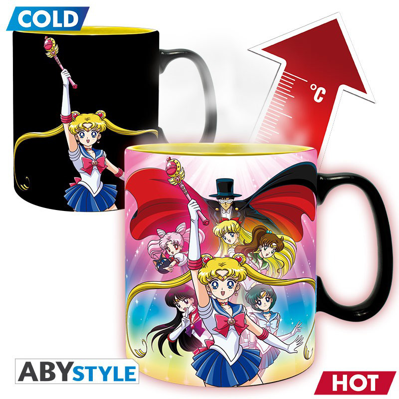 AnimeFanShop.de - Sailor Moon - Hot & Cold Tasse - Group - AbyStyle