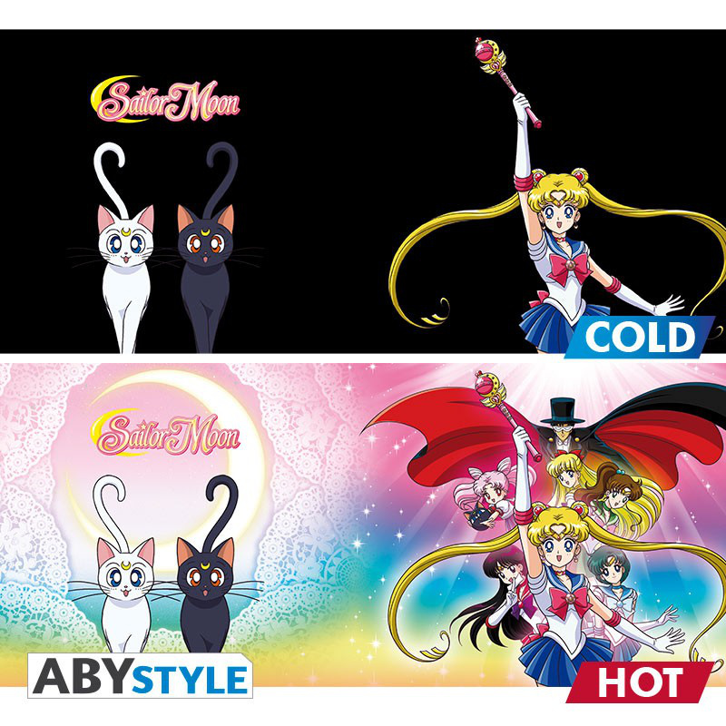 AnimeFanShop.de - Sailor Moon - Hot & Cold Tasse - Group - AbyStyle