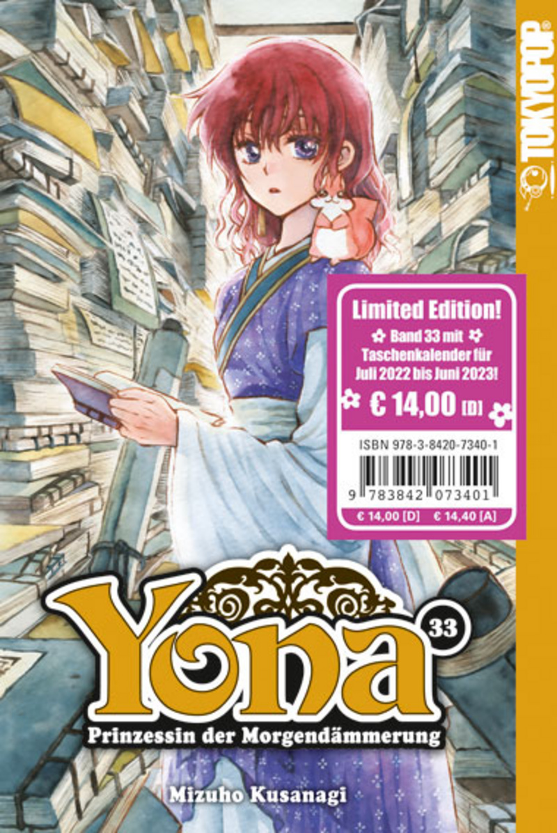 Yona Prinzessin der Morgendämmerung - Tokyopop - Band 33 Limited Edtion