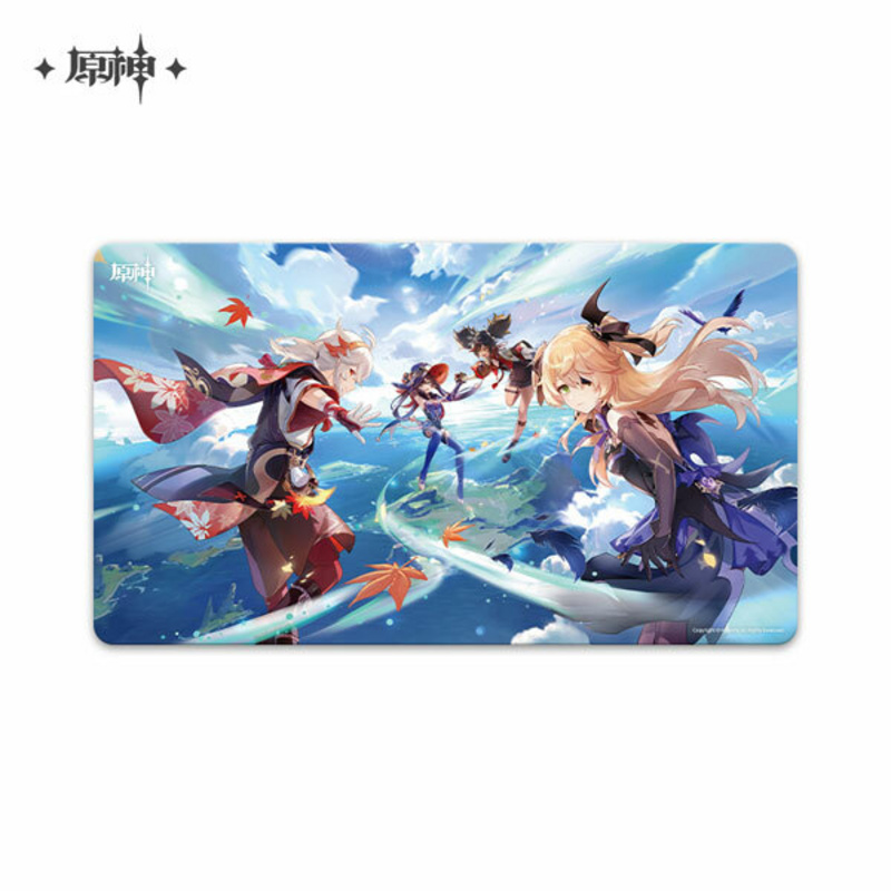 Mona, Kazuha, Xinyan & Fischl - Genshin Impact Summer Fantasia - Mousepad /Spielmatte - miHoYo