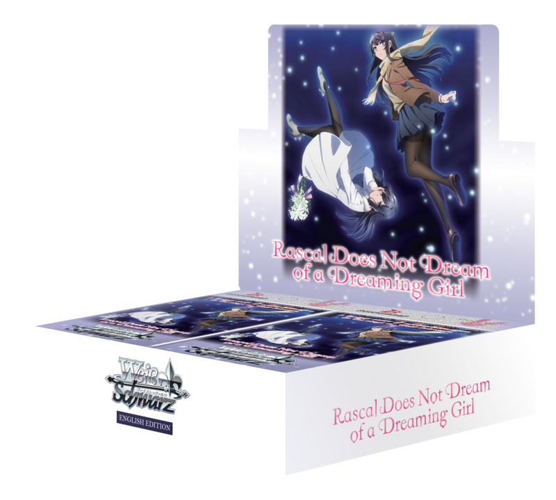 Weiss Schwarz - Rascal does not dream of a Dreaming Girl - Booster Display (16 Booster mit je 9 Karten) - Englische Version