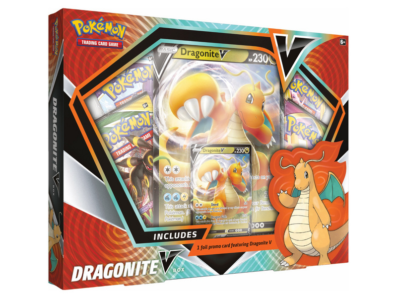 Pokemon TCG - Schwert und Schild - Dragoran/ Dragonite V-Box (Sammelkartenspiel, englisch)