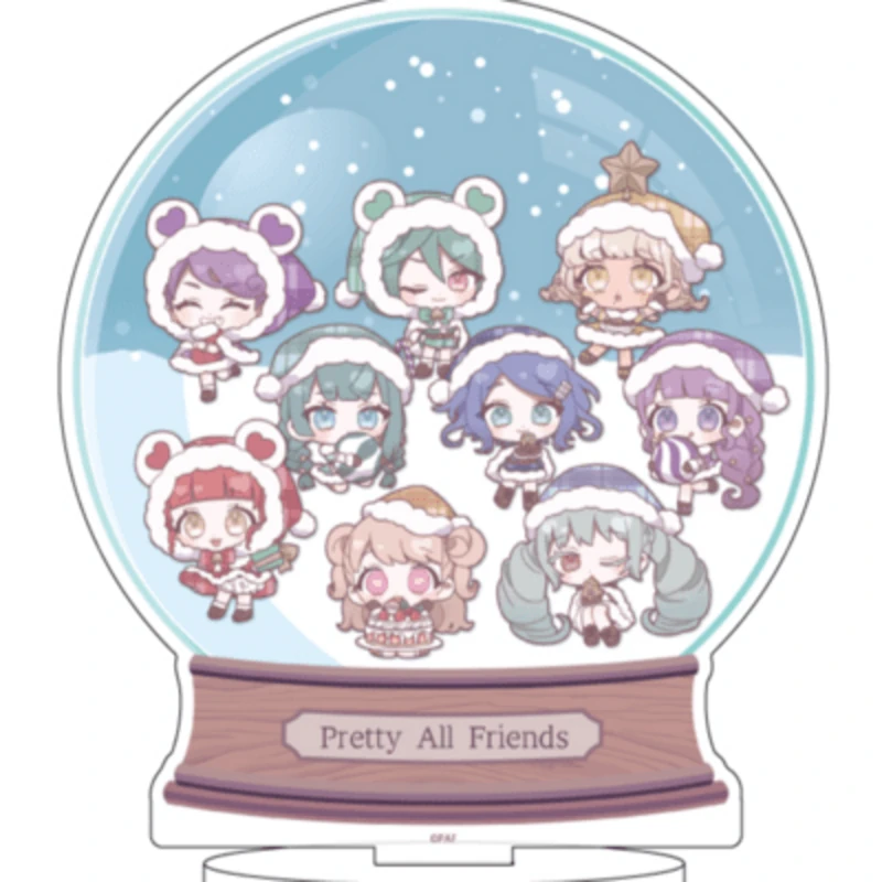 Pretty All Friends - Acrylaufsteller (Snow Globe Design - Christmas Party Version) - A3