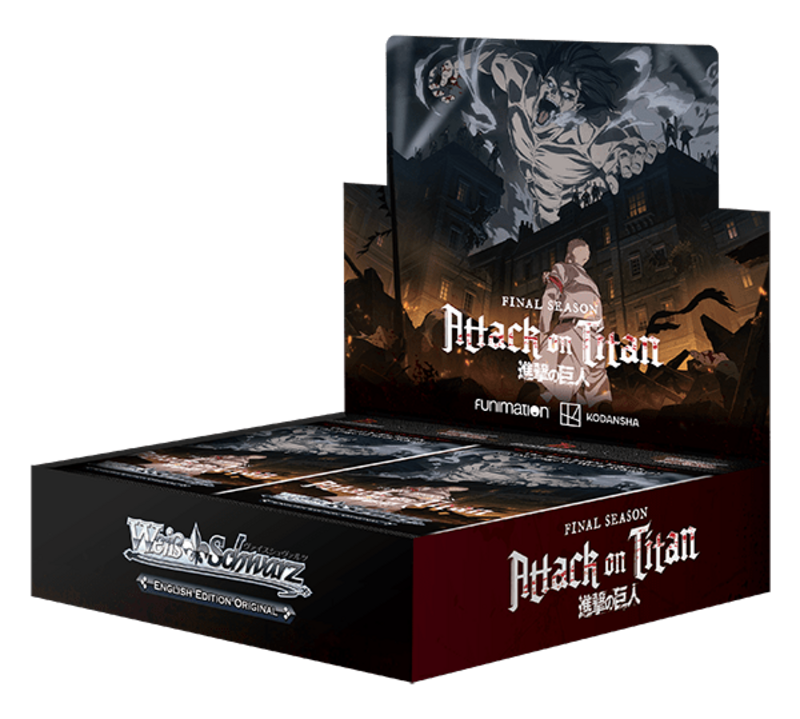 Weiss Schwarz Booster Display - Attack on Titan - Final Season (enthält 16 Booster mit je 9 Karten) (englische Version)