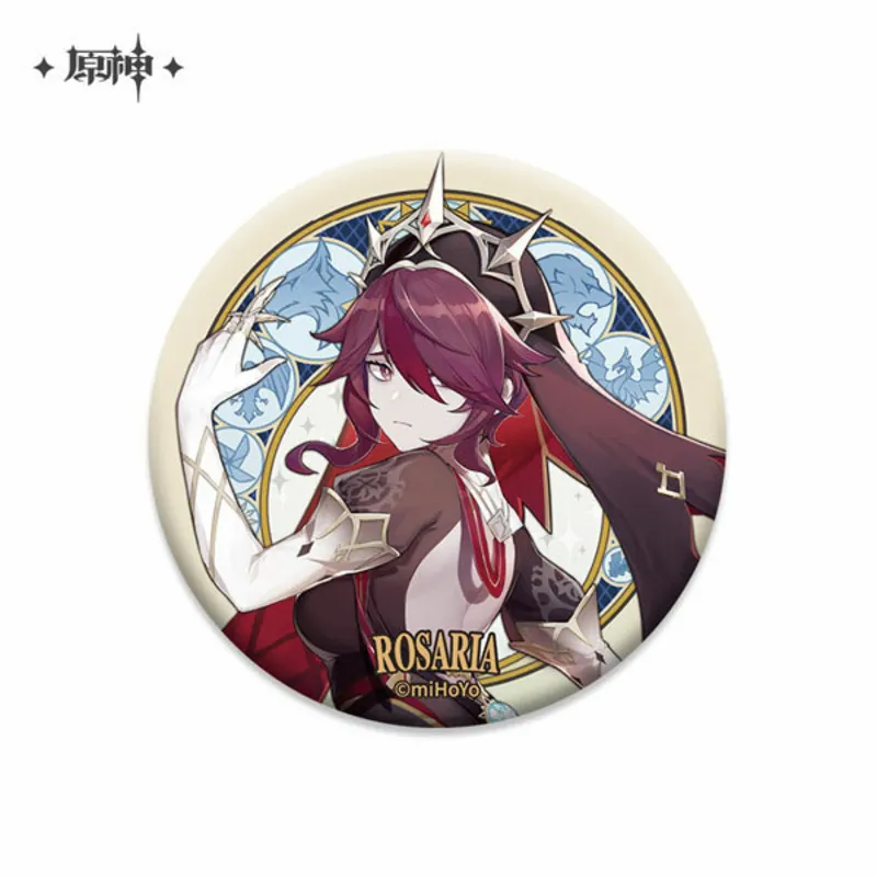 Rosaria - Genshin Impact - Mondstadt Series Chara Tin Plate Badge - Neuauflage