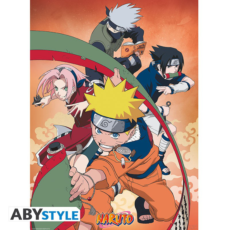 NARUTO - Set 2 Chibi Posters - Team 7 (52x38) - ABYStyle