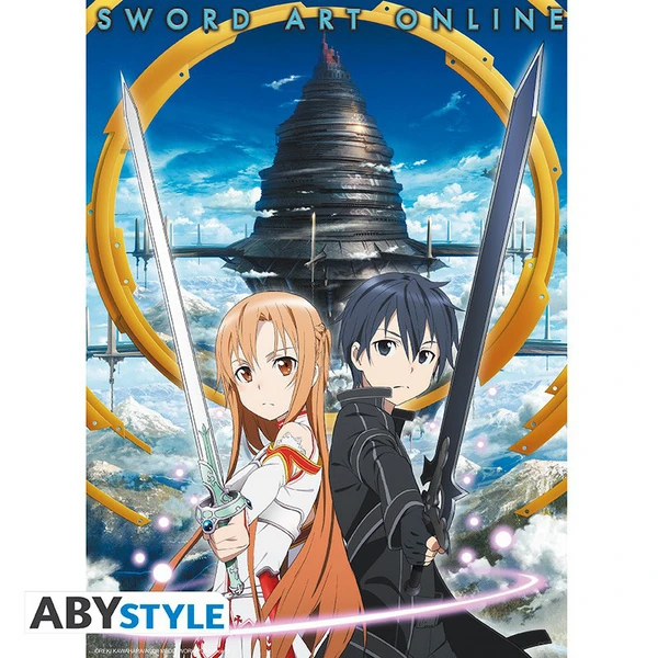 Sword Art Online - Kirito & Asuna Aincrad Poster von ABYStyle