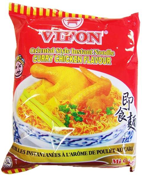 Instant-Nudeln mit Curry Huhngeschmack im Oriental Style von VIFON