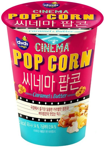 Koreanisches Cinema Popcorn - Karamell & Butter Geschmack von Darda 